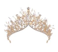 Corona per Bambina in Lega e Cristalli Stile Barocco Elegante