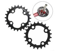 Corona per bici , design a dente singolo, materiale in acciaio al carbonio, 22T 24T (24T)