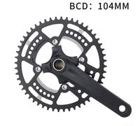 Corona per bici in lega di alluminio 8/9/10/11 velocità 104BCD 44/52T con foro chiodo non scanalato (52T)