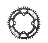 Corona per bicicletta ad alta resistenza 44/52T per 8/9/10/11 velocità, 104BCD con foro per chiodi non scanalato, lega di alluminio leggera (46T)