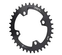 Corona per bicicletta, corona stretta e rotonda, corona singola in alluminio per la maggior parte delle biciclette da strada, mountain bike, 96BCD 32T 34T 36T nero, 0,16 pollici