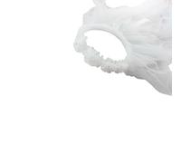 Corona per capelli da sposa con velo bianco, fascia per capelli regolabile, accessorio per addio al nubilato