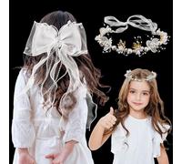 Corona per capelli per comunione e ragazza, per la prima comunione, per ragazze, per battesimo, per matrimonio