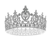 Corona per Donne Diamond Hair Crown Holiday Prom Party Barocco per Feste(A)