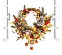 Corona Per La Porta,Ghirlanda Decorativa Per La Decorazione Della Parete | Corona di Natale per Porta da Esterno,Per L'Inverno Il Portico Il Garage La Parete Interna La Casa Matrimonio Mobile