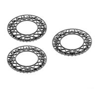 Corona per mountain bike 104BCD con protezione catena in lega di alluminio per 34T 36T 38T migliora la stabilità della catena e gli strappi dei vestiti (34T)