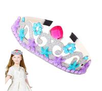 Corona, per ragazze principesse, corona da principessa, scintillante con strass squisiti, accessorio per costume per teatro, anniversario, festa di compleanno, cerimonia, Halloween Bseid