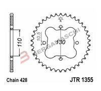 CORONA PER TRASMISSIONE MOTO JT 1355 Z48 JTR1355.48 48 DENTI ACCIAIO PASSO 428