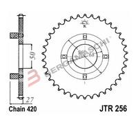 CORONA PER TRASMISSIONE MOTO JT 256 Z46 JTR256.46 46 DENTI ACCIAIO PASSO 420