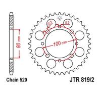 CORONA PER TRASMISSIONE MOTO JT 819/2 Z41 JTR819/2.41 SUZUKI TU 250 X MARAUDER