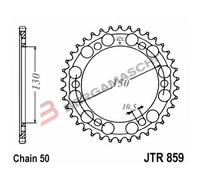 CORONA PER TRASMISSIONE MOTO JT 859 Z39 JTR859.39 39 DENTI ACCIAIO PASSO 530