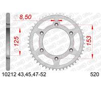 Corona posteriore in acciaio AFAM per catena 520, codice 10212-49