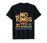 Corona Pride LGBTQ No Kings Yes Queens Maglietta