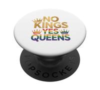 Corona Pride LGBTQ No Kings Yes Queens PopSockets PopGrip Adesivo