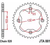 Corona RaceLite in alluminio JT SPROCKETS 520 38