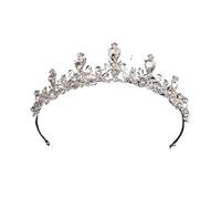 Corona Regina Cerchietti for capelli a corona, diademi da concorso for principesse(Silver)