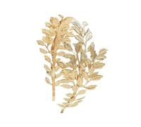 Corona Regina Cerchietti in metallo con foglie di ulivo della dea, copricapo, tiara da sposa, accessori for matrimonio(G gold)