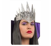 Corona regina in tessuto intagliato argento c/glitter in busta c/cav. (copia)