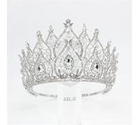 Corona regolabile per concorso per le donne strass Tiara nuziale copricapo accessori per capelli da sposa 6