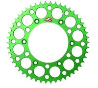 Renthal 112u-520 Ultralight Grooved Rear Sprocket Verde 49t