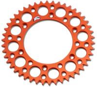 Renthal 224u-520 Ultralight Grooved Rear Sprocket Rosso 46t