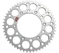 Renthal 224u-520 Ultralight Grooved Rear Sprocket Argento 52t