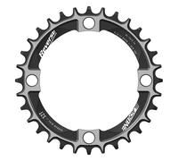 Corona Reverse Black One 32T Narrow-Wide 104mm Nero-Argento in Alluminio 7075 T6