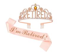 Corona ritirata - elegante tiara in oro, fascia da festa | accessorio per celebrazione della pensione, fascia decorativa per cinture, gioielli festivi per le donne, decorazione di abiti per eventi