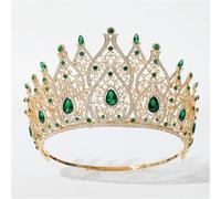 Corona rotonda da donna, regolabile, per concorsi nuziali, diademi per capelli, accessori per capelli, oro EN8