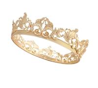 Corona Rotonda Reale Nera Retrò Accessori For Capelli Personalizzati For Feste Di Halloween Corone For Tiara Re Da Uomo Delicato Confortevole