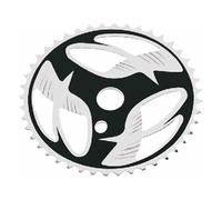 Corona Singola 44 Denti per BMX 20 Fauber Nero/Silver - MVTEK