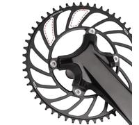 Corona singola in lega di alluminio per bici da strada 110BCD 4 bulloni denti stretti e larghi, compatibile con 9 10 11 velocità 48T 50T 52T 54T 56T (52T)