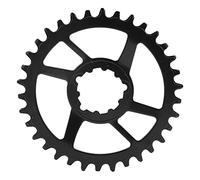 Corona singola Narrow-Wide a montaggio diretto con offset di 3 mm per, corona in acciaio per bicicletta, corona nera compatibile con la trasmissione delle mountain bike (34 T)