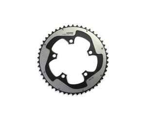 Corona sram rossa 22 x glide 11s bcd 130mm imballo alluminio grigio 53t