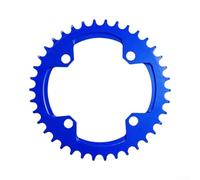 Corona stretta larga 104BCD, disco ingranaggio positivo-negativo in lega di alluminio, riduce la caduta della catena per MTB bici da strada, opzioni 32T-42T (32T blu)