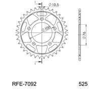 CORONA IN ACCIAIO P525 - Z44 MARCHESINI 5 FORI (76-100-10,5) 2000