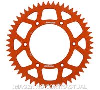 Corona Supersprox Alluminio Arancione 52 D per Moto Ricambi