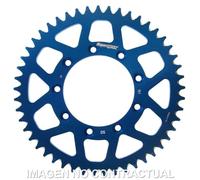 Supersprox Corona per moto Alluminio Azzurro 50 D