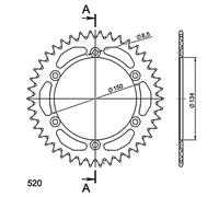 SGR CORONA S AL P520-D42 PER KAWASAKI KLX S 250 09-14