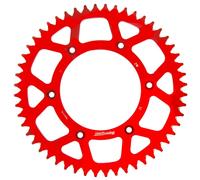 Corona Supersprox Alluminio Rossa 52 D Moto Motore Ricambi Ciclomotore Accessori