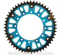 Supersprox Stealth 51d Rst2452x51blu Rear Sprocket Argento 51t