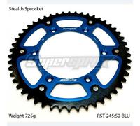 CORONA SUPERSPROX STEALTH BLU PASSO 520 50 DENTI YAMAHA WR R 2T 250 2000-2001