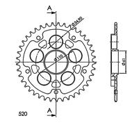 Corona Supersprox Stealth Nera 41 D Per Moto Ricambi Accessori Parti