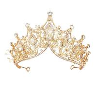 Corona Tiara, Sposa Principessa Donna Bambina, corona con strass, Bridal Birthday Party, accessori per capelli da donna, Bridal Birthday Party, Dresses Pageants Princess Decorazione. Oro rosa