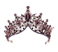 Corona Tiara, Sposa Principessa Donna Bambina, corona con strass, Bridal Birthday Party, accessori per capelli da donna, Bridal Birthday Party, Dresses Pageants Princess Decorazione. Oro rosa