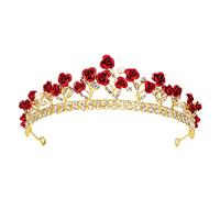 Corona Tiara, Sposa Principessa Donna Bambina, corona con strass, Bridal Birthday Party, accessori per capelli da donna, Bridal Birthday Party, Dresses Pageants Princess Decorazione. Oro rosa