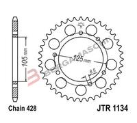 CORONA TRASMISSIONE PER MOTO JT1134 Z50 ZBK NERO JTR1134.50ZBK 50 DENTI MALAGUTI