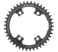 CORONA WOLFTOOTH 1X 12V SHIMANO BCD 110MM 4 FORI 44 DENTI NERO NARROW WIDE ROAD