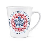 Coronation Emblema King Charles III 341ml Latte Tazza Commemorativa Souvenir