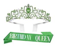 Coroncina Compleanno,Decorazioni Compleanno,Corona,Birthday Girl,Corona Regina,Coroncina Principessa,Corona Compleanno,Fascia Compleanno,Regalo Donna Compleanno,Diadema,Verde